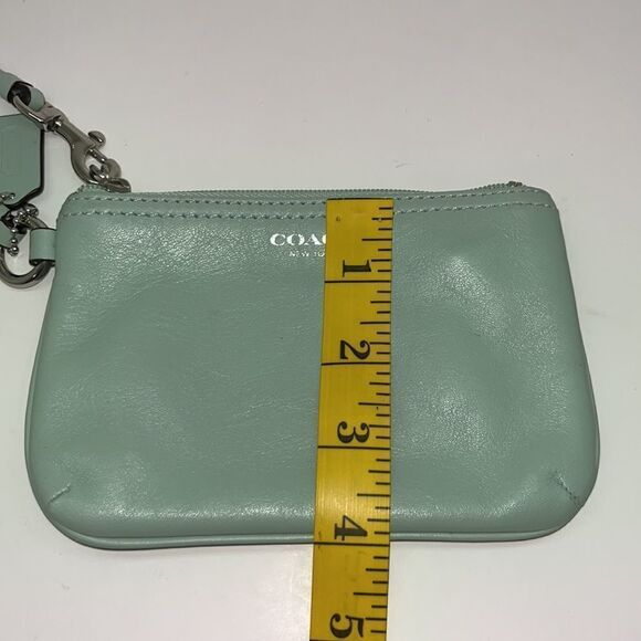 Coach Mint Green Wristlet - Picture 6 of 7
